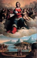 Madonna with The Child in Glory And Holy Ones by Garofalo