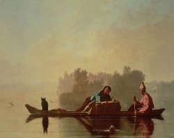 Fur Traders Descending The Missouri by George Caleb Bingham