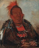 Wah Ro Nee Sah, The Surrounder, Chief of The Tribe by George Catlin