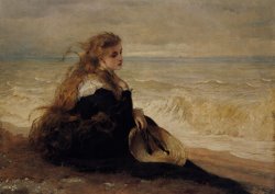 On The Seashore by George Elgar Hicks