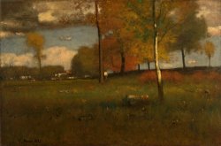 Near The Village, October by George Inness