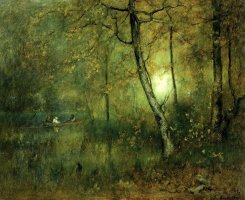 Pool in The Woods by George Inness