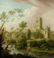 Kirkstall Abbey - Yorkshire by George Lambert