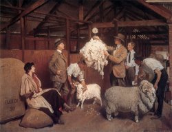 Weighing The Fleece by George Lambert