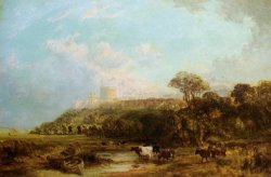 Cattle Watering Windsor Castle Beyond by George Vicat Cole