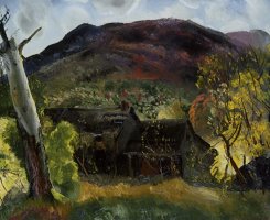 Blasted Tree And Deserted House by George Wesley Bellows