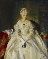 Mrs. T. in Cream Silk, No.2 by George Wesley Bellows