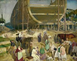 Shipyard Society by George Wesley Bellows