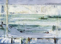 Snow Capped River by George Wesley Bellows