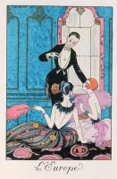 'europe' Illustration For A Calendar For 1921 by Georges Barbier