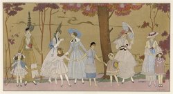 Summertime Fashions for Women And Girls by Paquin Doucet by Georges Barbier