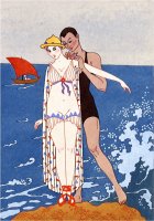 The Small Island France Early 20th Century by Georges Barbier