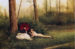 A Rest After Boating by Georges Croegaert