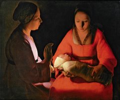 The New Born Child by Georges de la Tour