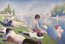 Bathers at Asnieres by Georges Pierre Seurat