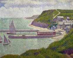 Harbour at Port en Bessin at High Tide by Georges Pierre Seurat