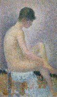 Model In Profile by Georges Pierre Seurat
