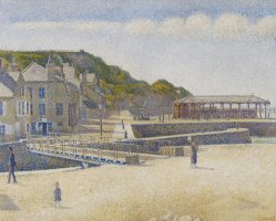 Port En Bessin by Georges Pierre Seurat