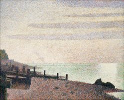 Evening, Honfleur by Georges Seurat
