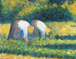 Farmers At Work by Georges Seurat