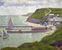 Harbour at Port En Bessin at High Tide by Georges Seurat