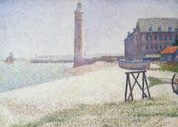 Hospice And Lighthouse At Honfleur by Georges Seurat
