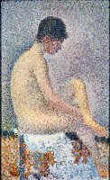 Model in Profile 1886 by Georges Seurat
