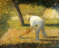 Peasant with Hoe (paysan a La Houe) by Georges Seurat