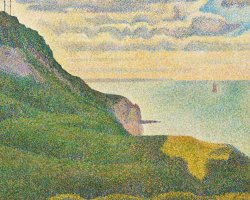 Seascape At Port En Bessin Normandy by Georges Seurat