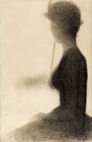 Seated Woman with a Parasol (study for La Grande Jatte) by Georges Seurat