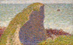 Study for Le Bec Du Hoc, Grandcamp by Georges Seurat