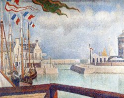 Sunday at Port En Bessin 1888 by Georges Seurat