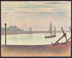 The Channel at Gravelines, Evening by Georges Seurat