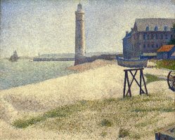 The Lighthouse at Honfleur by Georges Seurat