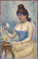 Young Woman Powdering Herself by Georges Seurat