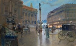 Place de l Opera in Paris by Georges Stein