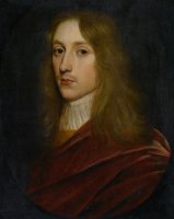 Portrait of a Gentleman Said to Be Prince Rupert of Rhine in a Painted Oval Wearing a Cloak And Cravat by Gerrit van Honthorst