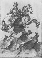 Design for The Equestrian Monument of Louis Xiv by Gian Lorenzo Bernini
