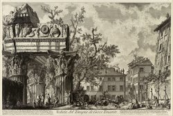 Veduta with The Temple of Jove by Giovanni Battista Piranesi