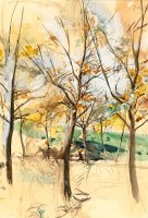 Trees in The Bois De Boulogne by Giovanni Boldini