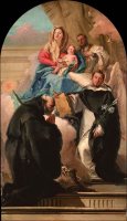 Madonna And Child with Three Saints by Giovanni Domenico Tiepolo