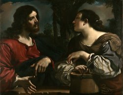 Christ And The Woman of Samaria by Giovanni F. Barbieri