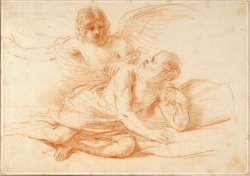 St Peter And The Angel by Giovanni F. Barbieri