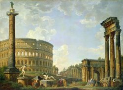 The Colosseum and other Monuments by Giovanni Paolo Panini