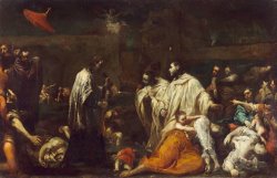 Bernard Tolomei And The Plague in Siena by Giuseppe Maria Crespi