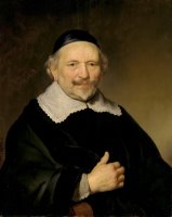 Portrait of a Man, Possibly Augustijn Wtenbogaert (or Johannes Wtenbogaert, Tax Collector of Amsterdam) by Govaert Flinck