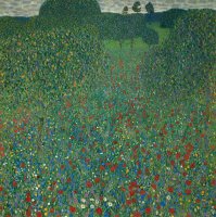 Field Of Poppies by Gustav Klimt