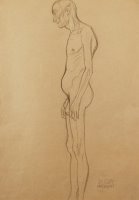 Nude Man by Gustav Klimt