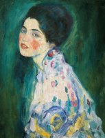 Portrait Of A Young Woman by Gustav Klimt
