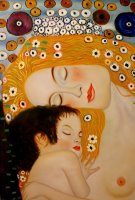Three Ages of Woman Mother And Child (detail Ii) by Gustav Klimt